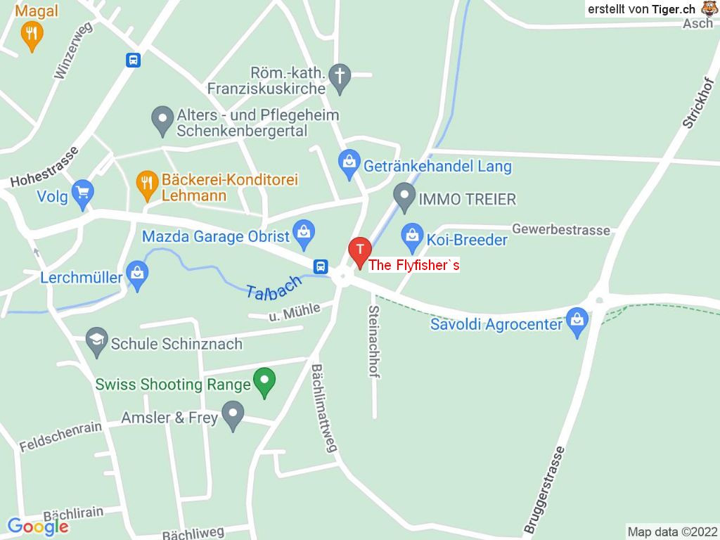 Standort The Flyfisher's in 5107 Schinznach