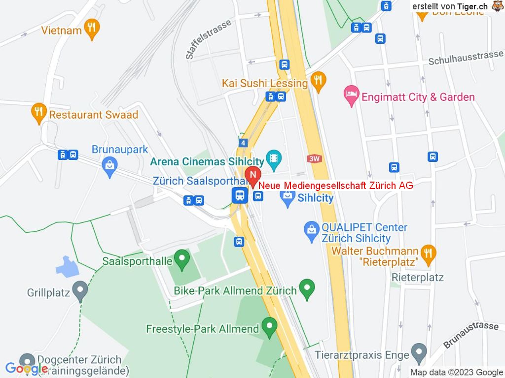 Standort Neue Mediengesellschaft Zürich AG in 8027 Zürich