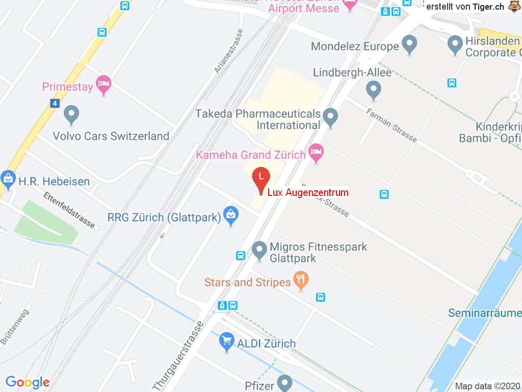 Standort Lux Augenzentrum in 8152 Glattpark(Opfikon)